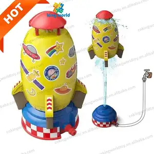 2024 High Quality Summer Outdoor Playing Toys Launch Water Carton Space Rocket Sprinkler For Kids Pool Beach Fun Toys