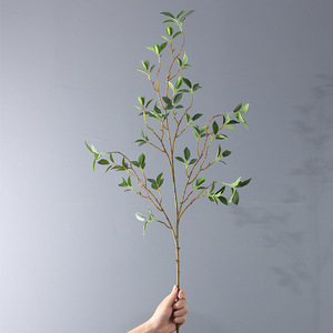 Yapay Milan Figülleri Dalları <span class=keywords><strong>Banyan</strong></span> Yaprakları Yeşillik Gerçek Dokunuşlu Bitki Satılık Düğün Partisi Ev Masa Dekorasyonu - Product Image 6