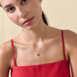 Collar con Colgante de Corazón, Collar de Verano, Sin Deslustre, para Mujer, Moderno, Personalizado, Bonito, Amoroso, Brillante, Plata de Ley 925 - Product Image 2