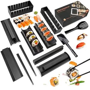 Zogift <strong>Sushi</strong> Mould DIY <strong>Sushi</strong> Maker Kitchen Gadget Onigiri Nori <strong>Sushi</strong> Roll Tool 10-Piece Set Plastic Food &amp; Beverage Accessories - Product Image 2