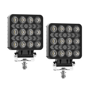Luz de Trabajo LED Cuadrada de 4 Pulgadas para Vehículos Todoterreno, Montaje en Techo, Luz Blanca y Amarilla, Control de Interruptor de Corriente Continua - Product Image 4