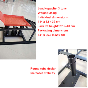 Hochwertige Universelle 3-Tonnen Auto-Reparatur- und Wartungshebebühne Garagenausrüstung Hydraulische Metall-Autorampen - Product Image 5