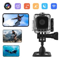 Caméra de sport extérieure étanche SQ28 HD 1080p avec microphone intégré, insertion de carte sans fil et enregistrement direct