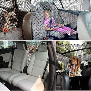 Barrière de sécurité pour chien universelle pour voiture, filet en maille, enveloppe pour bagages, double couche, sécurité, imperméable, pliable, organisateur de sièges avant de véhicule pour animaux de compagnie - Product Image 2