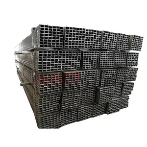 Best selling high quality hot rolled Q195 Q235b black iron rectangular tube welded carbon square steel pipe in stock