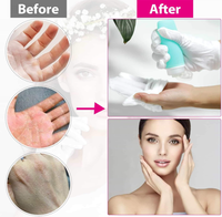 Gants en coton blanc 100% pour l'eczéma, soin des mains pour peaux sèches, irritées et sensibles, lotion thérapeutique de nuit, gants réparateurs pour adultes et enfants