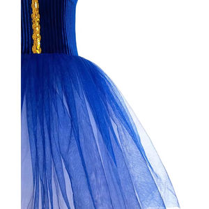 Vestido de Ballet <span class=keywords><strong>Blanco</strong></span>, Traje de Ballet Romántico Largo, Tutú para Ballet El Lago de los Cisnes, Disfraz de Bailarina para Niñas y Mujeres - Product Image 6