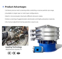 Hocheffizientes, anpassbares, mehrschichtiges, motorisiertes Ultraschall-Vibrationssieb aus Edelstahl für Tafelsalz