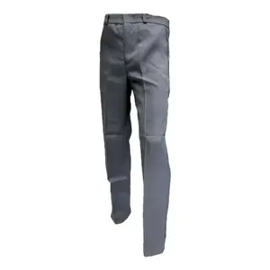Pantalon habillé pour homme Dove 6XL, infroissable, 100 % coton, teint uni, avec fermeture éclair décorative, taille haute, style printemps - Product Image 1