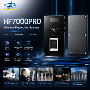 เครื่องสแกนลายนิ้วมือแบบพกพา HF7000PRO อุปกรณ์ไบโอเมตริกซ์สำหรับการลงทะเบียนผู้มี<span class=keywords><strong>บัตร</strong></span>ประจำตัว<span class=keywords><strong>ประชา</strong></span>ชน โซลูชันระบุตัวตนอัจฉริยะ - Product Image 1
