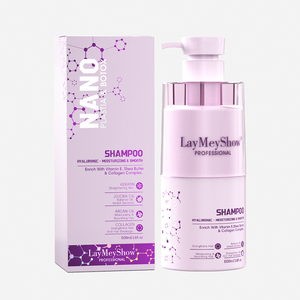 LayMeyShow NANO Crème Réparatrice Hydratante Lissante Bio et <span class=keywords><strong>Shampoing</strong></span> Nourrissant pour Cheveux Secs et Abîmés – Coffret Soin Capillaire pour Femme - Product Image 2