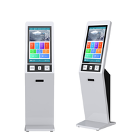 Terminal de point de vente à écran tactile SDK au sol/mural pour le paiement en libre-service Kiosques tactiles de commande de nourriture pour restaurant KFC McDonald