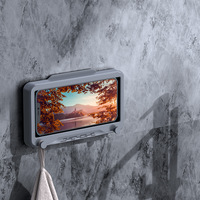 2024 Pro Max salle de bain étagères de téléphone portable étanche auto-adhésif douche étui de bain boîte mural tout couvert support de téléphone
