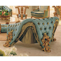 Ensemble de canapés modulaires sectionnels de luxe en tissu, style royal victorien et design français, pour villa, appartement et salon