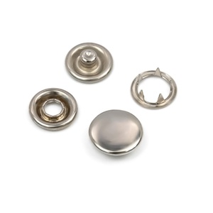 Custom Silver Prong Press Metal Five Claw Brass Metal Prong Ring Snap <b>Button</b> - Product Image 3