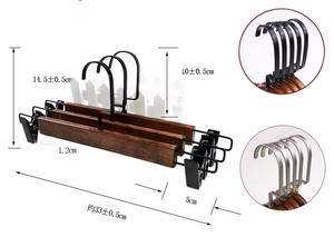 Appendiabiti in Legno Marrone di <span class=keywords><strong>Lusso</strong></span> con Logo Personalizzato per Hotel e Negozi, Eleganza per la Conservazione degli Abiti - Product Image 5