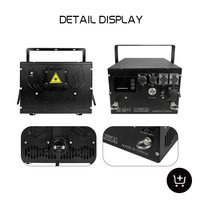 Projecteur laser d'animation RGB couleur pleine 40W étanche pour extérieur, faisceau lumineux, scanner, scène, DJ, discothèque, bar, club, mariage, fête