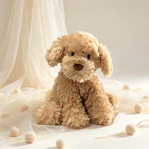 Peluche de <span class=keywords><strong>Cachorro</strong></span> <span class=keywords><strong>Cocker</strong></span> <span class=keywords><strong>Spaniel</strong></span>, Material de Peluche Suave y Corto, Compañero para Niños, Decoración para el Hogar, Regalo - Product Image 4
