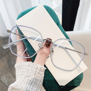 2023 New giá rẻ Multi-Màu TR90 chống màu xanh kính lớn khung kính mắt <span class=keywords><strong>Frames</strong></span> đối với phụ nữ máy tính kính chống ánh sáng màu xanh - Product Image 3
