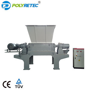 Potente máquina trituradora de doble eje para paletas de madera de plástico de residuos mixtos botellas de PVC PET baterías de película LDPE papel de goma - Product Image 6