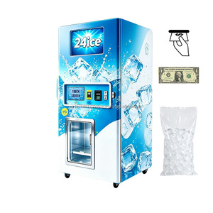 Máquina de fabricación y venta de hielo YISO con sistema de filtración de agua, dispensación cuantitativa de hielo en bolsas y venta automática de hielo en bloques. - Product Image 1