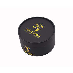 Boîte <span class=keywords><strong>en</strong></span> papier texturé ronde personnalisée pour l'emballage de <span class=keywords><strong>caviar</strong></span> et d'aliments gastronomiques - Contenant élégant et luxueux, boîte <span class=keywords><strong>tube</strong></span> avec poignée, emplacement pour pack de glace - Product Image 2