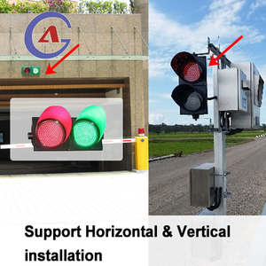 GUANAN <span class=keywords><strong>300mm</strong></span> 赤緑無線交通信号機制御システム ソーラー電源 PC素材 道路用 - Product Image 3