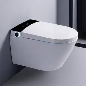Electric Shower Mounted Beautiful Wc Toilets White Ceramic Rimless Ceracmic Ce Closet Tankless Toilet Smart Wall Hung