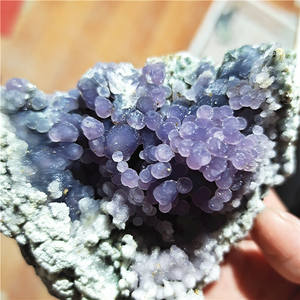 Groothandel Natuurlijke Paarse Druif Agaat Cluster Minerale Steen Ruwe Helende Rots Ruw Kristal Kwarts Voor Decoratie - Product Image 5