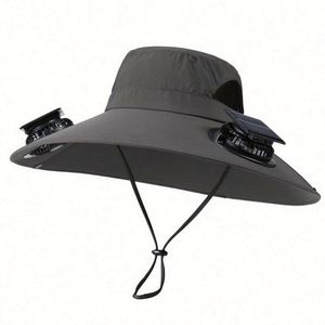 Gorra de Pesca de Nylon con Ventilador Solar y Dos Ventiladores Refrigerantes para Esquí y Ciclismo, Venta al Por Mayor - Product Image 6