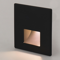 Lampe d'angle murale encastrée en aluminium 1W pour escalier intérieur, idéale pour la maison, l'hôtel, la chambre à coucher, éclairage LED pour marches d'escalier