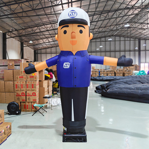 야외 광고 맞춤형 모델 풍선 손 흔드는 만화 캐릭터 에어 댄스 스타 환영 행사용 - Product Image 1