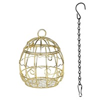 Cage à oiseaux en métal doré de qualité supérieure, design personnalisé, portable, la meilleure conception de nichoir pour oiseaux