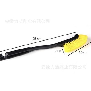 Car Wheel Brush Tire Cleaning Brush With Hard And Soft Bristles For Steel Rim <b>Gap</b> Hub Fine Cleaning Tool Plastic Handle - Product Image 4