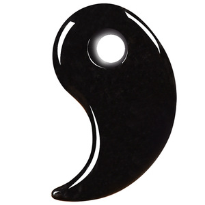 หยกพม่าแท้ เกรด A ไทชิ โควยู จี้ห้อยคอแบบโซ่ไม้ไผ่ หยกน้ำแข็ง สร้อยคอคู่รัก - Product Image 1