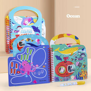Livres <span class=keywords><strong>de</strong></span> coloriage à l'eau réutilisables pour les tout-petits, dinosaures, <span class=keywords><strong>animaux</strong></span> marins, jouets éducatifs précoces avec stylo à eau - Product Image 6