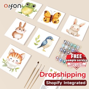 Orfon Animaux de Guérison 6 Pcs Mini Kit de <span class=keywords><strong>Peinture</strong></span> par Numéros, <span class=keywords><strong>Petit</strong></span> DIY <span class=keywords><strong>Peinture</strong></span> par Numéros, OEM Global Dropshipping - Product Image 1