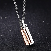 Romantique Doux Créatif Attrayant Amour Argent Couple Briquet Collier
