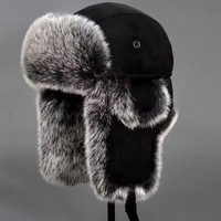Gorro Ruso Ushanka de Gamuza para Hombre, Nuevo, Cortavientos, Cálido, de Felpa, con Orejeras para Deportes y Pesca