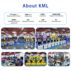 KML Station de jeu de course automobile pour enfants à 4 écrans, à monnayeur, avec interface en anglais pour deux joueurs, pour parcs d'attractions - Product Image 6