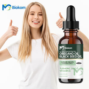 विटामिन ई, काले बीज, हल्दी तेल के साथ ओरेगानो तरल बूंदों का कार्बनिक तेल आंतों के स्वास्थ्य के लिए - Product Image 1