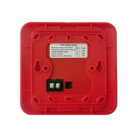 Alarme incendie DC12V/24V son et lumière d'urgence sirène piézo stroboscopique alarme incendie Flash lumière LED lampe au xénon