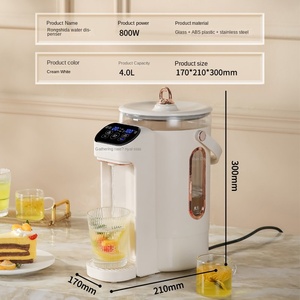 Bouilloire électrique sans fil multifonctionnelle 1200W 1,8L en acier inoxydable avec contrôle numérique de la température et chauffage intelligent préréglé - Product Image 1