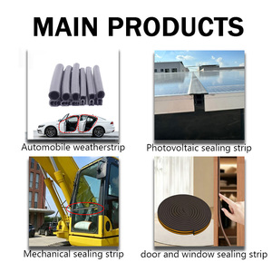 Bande d'étanchéité en <span class=keywords><strong>mousse</strong></span> de caoutchouc EPDM résistante aux intempéries, en forme de P/D, auto-adhésive, pour portes et fenêtres domestiques - Product Image 3