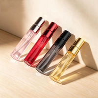 Flacon vaporisateur fantaisie LZ Pack Rouge Noir Rose Or 2ml 3ml 5ml 10ml en verre pour échantillon de parfum, atomiseur testeur, emballage d'huile