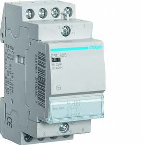 ESD425 Personalizzabile con Contattore Eco Hagers 4 NO 24 V AC 25 A, Moduli 2 DIN - Product Image 1