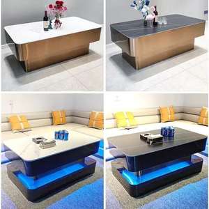 KTV ชุดโต๊ะกาแฟสว่างใสสำหรับห้องคาราโอเกะห้องโซฟา, ชุดโต๊ะกาแฟส่องสว่างหรูหรา - Product Image 4