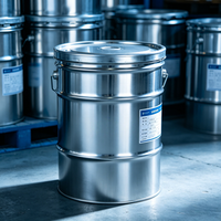 Baril de stockage en acier inoxydable 304 de qualité alimentaire avec couvercle pour réservoir de liquide chimique à base de sel de lithium