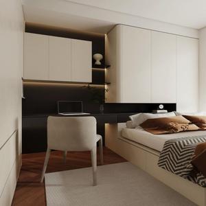 Système d'armoires tatami sur mesure, minimaliste et moderne, avec dressing et espace de couchage intégrés pour maisons contemporaines - Product Image 1
