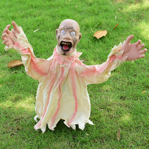 Decorazione di Halloween: <span class=keywords><strong>Fantasma</strong></span> Oscillante Elettrico Spaventoso, Oggetto di Scena per Casa Stregata e Trappola per Fuga da Stanza Segreta - Product Image 2